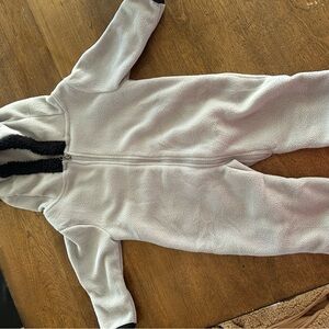 Cozy White and Black infant One Piece